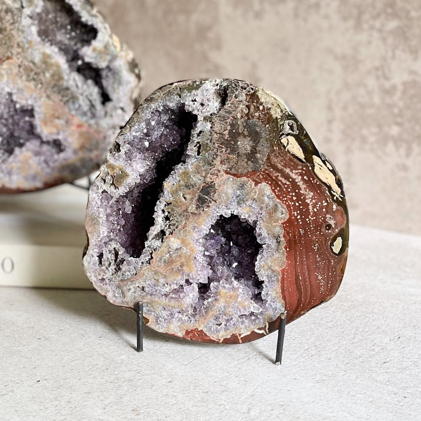 Large Split Agate Druzy Nodule