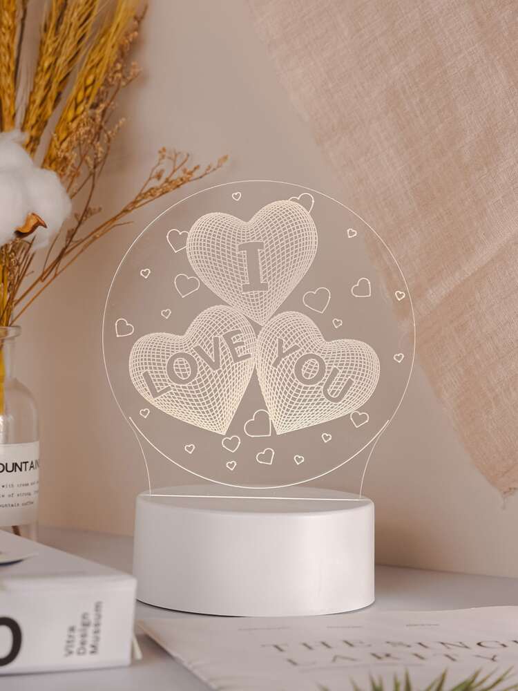 I Love You 3D Acrylic USB Led Night Light