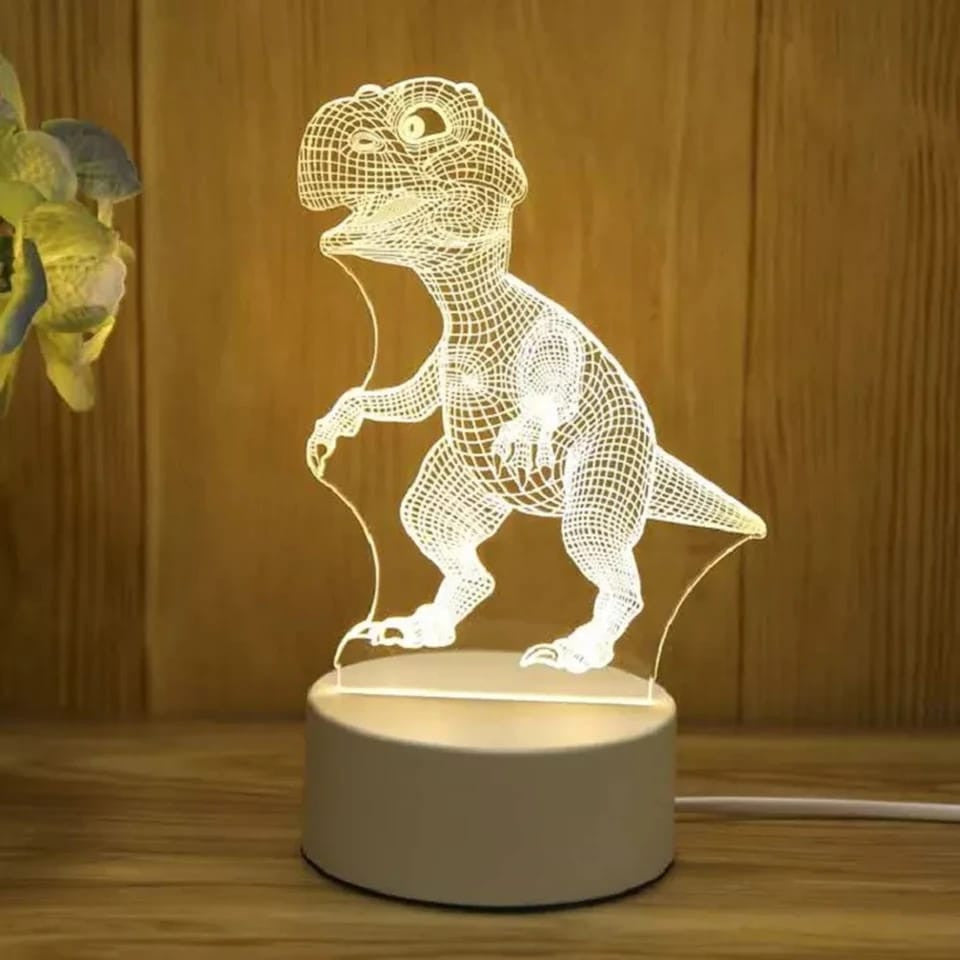 Baby Dinosaur 3D Acrylic USB Led Night Light