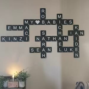 Scrabble Tile Wall Decor