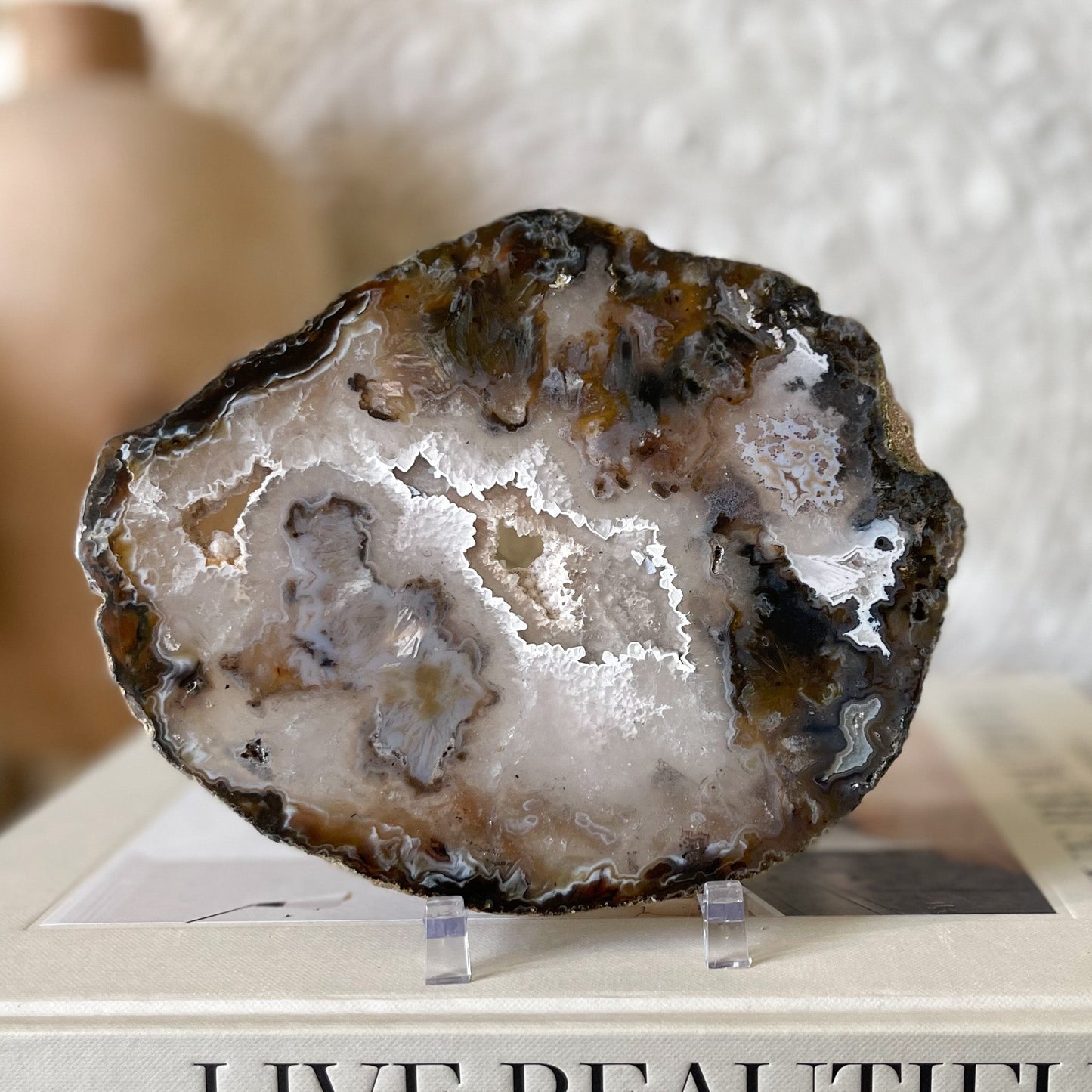 Agate Druzy Slice