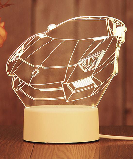 Super Car 3D Acrylic USB Led Night Light