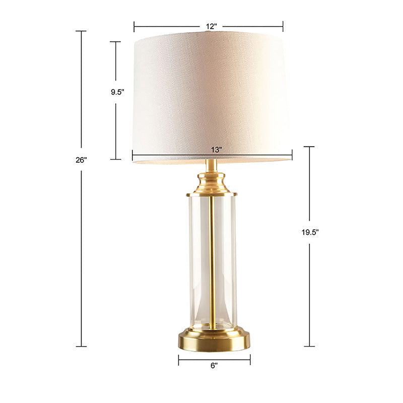 Gold Clarity Shade Table Lamp