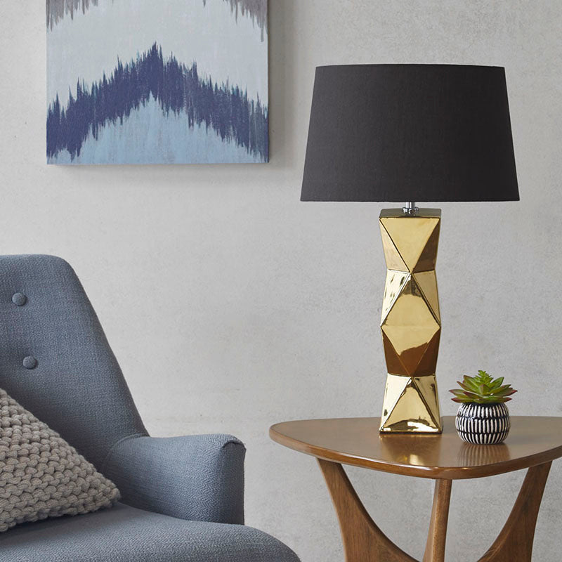 Gold Table Lamp With LED Light