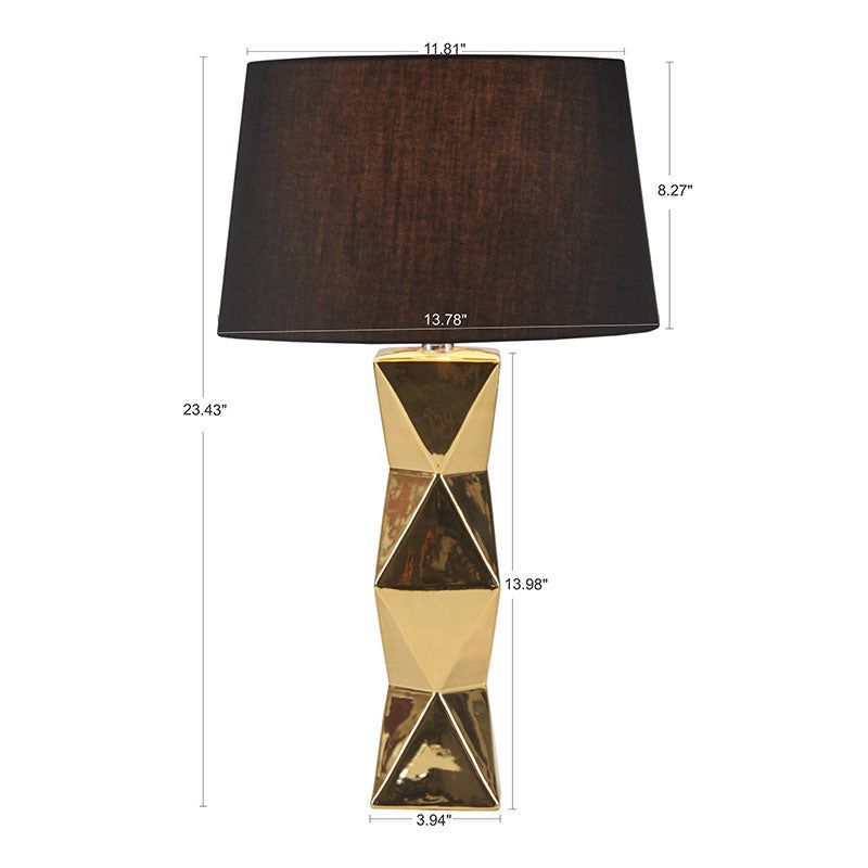 Gold Table Lamp With LED Light