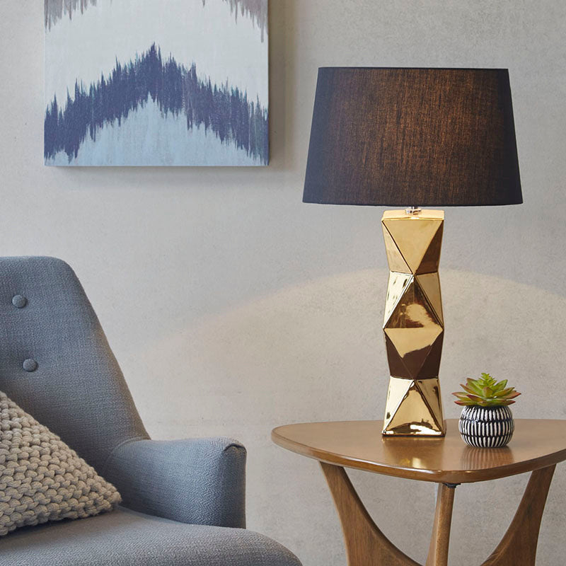 Gold Table Lamp With LED Light