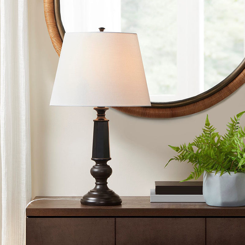 Landsdown Black Faceted Table Lamp