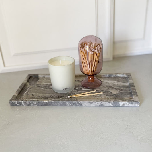 Large Cappuccino Marble Tray