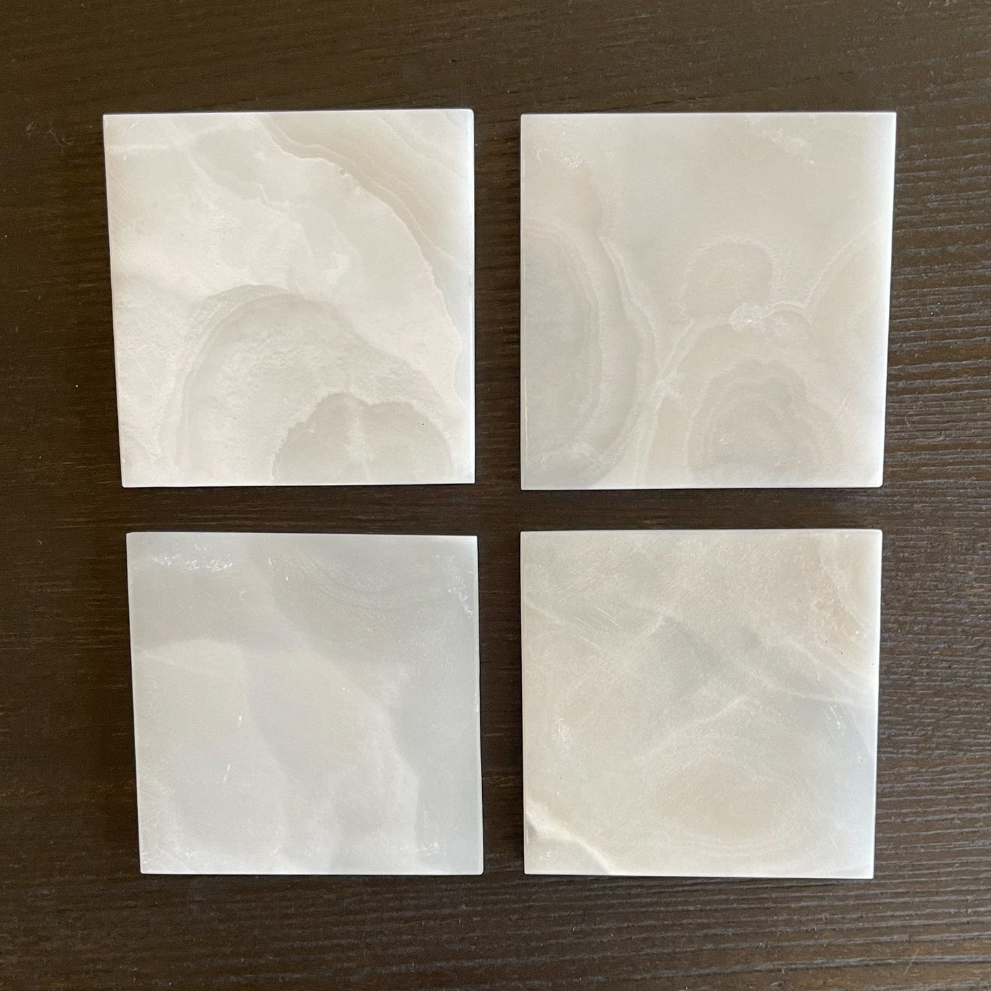 white natural stone coasters, natural home accents