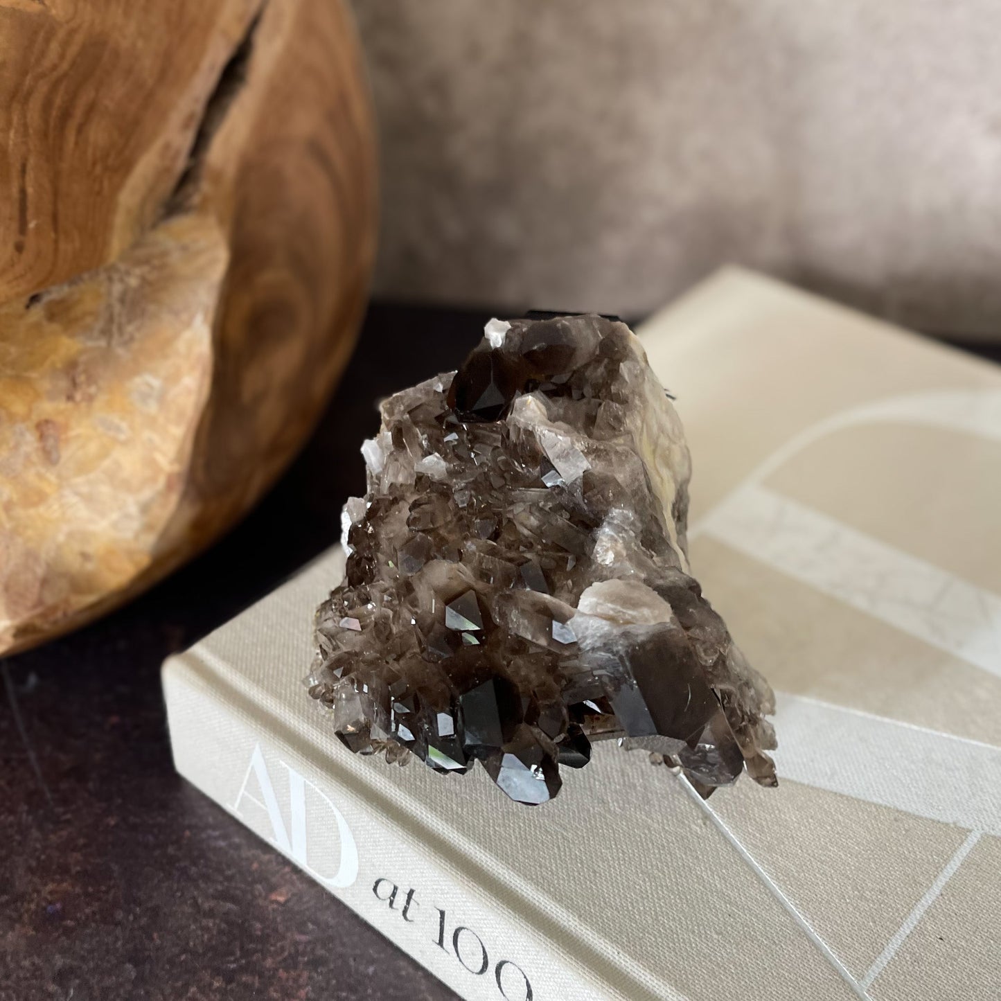 Smoky Quartz Crystal Cluster