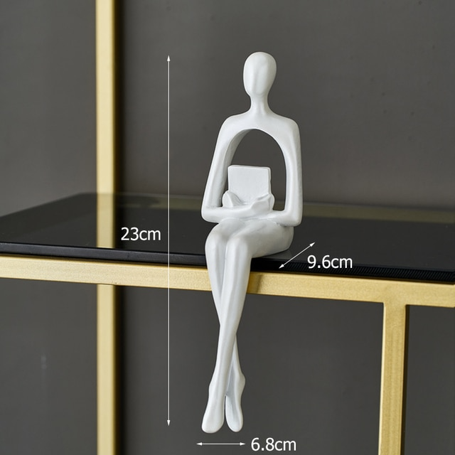 Abstract Sitting Resin Figurine sculpture