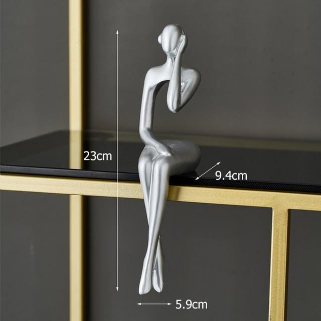 Abstract Sitting Resin Figurine sculpture