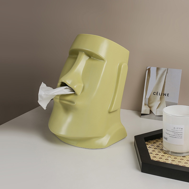 Creative Moai Tissue Holder Box