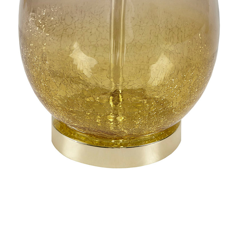 Gold Cortina Ombre Glass Fabric Shade Iron Table Lamp