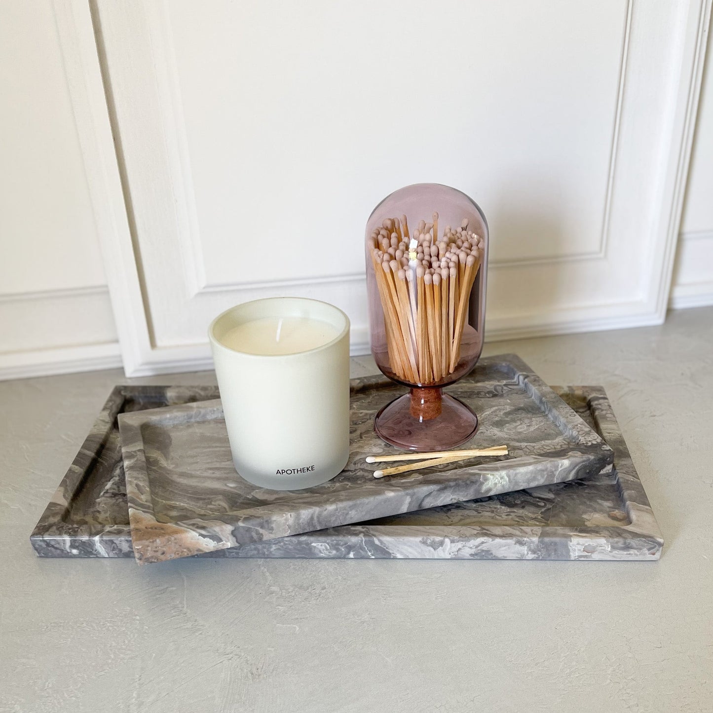 Cappuccino Marble Tray