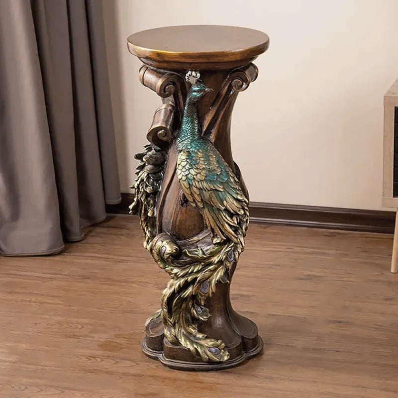 Vintage Freestanding Peacock indoor Plant Stand