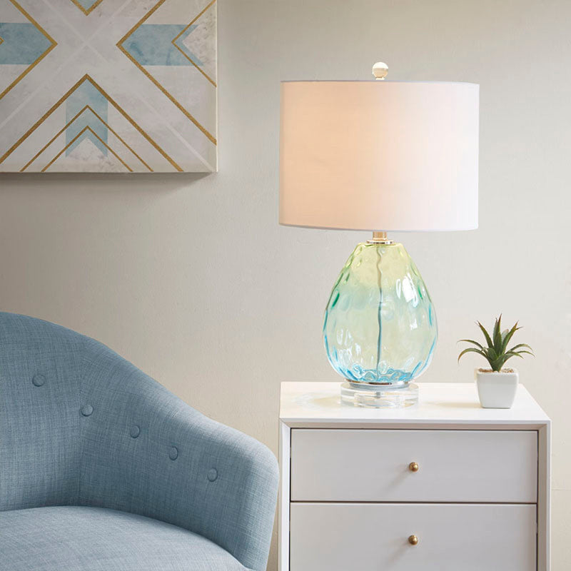 Modern Light Table Lamp with Drum Shade