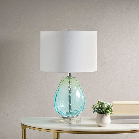 Modern Light Table Lamp with Drum Shade