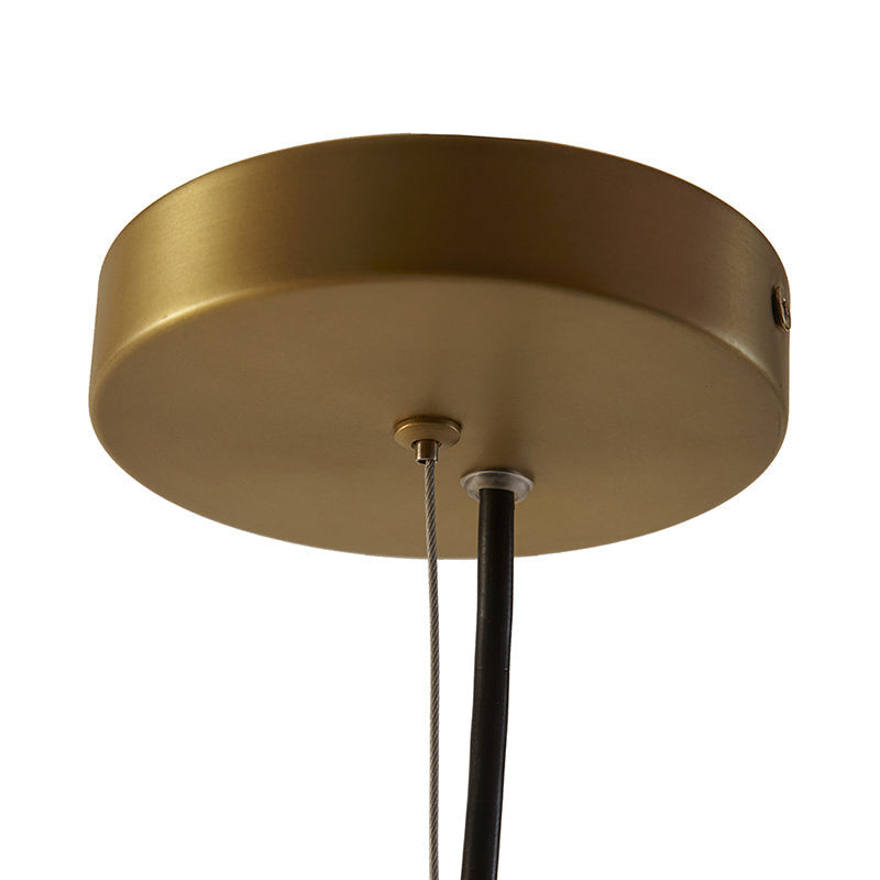 Modern Gold Architectural Metal 6-Globe Ceiling Light