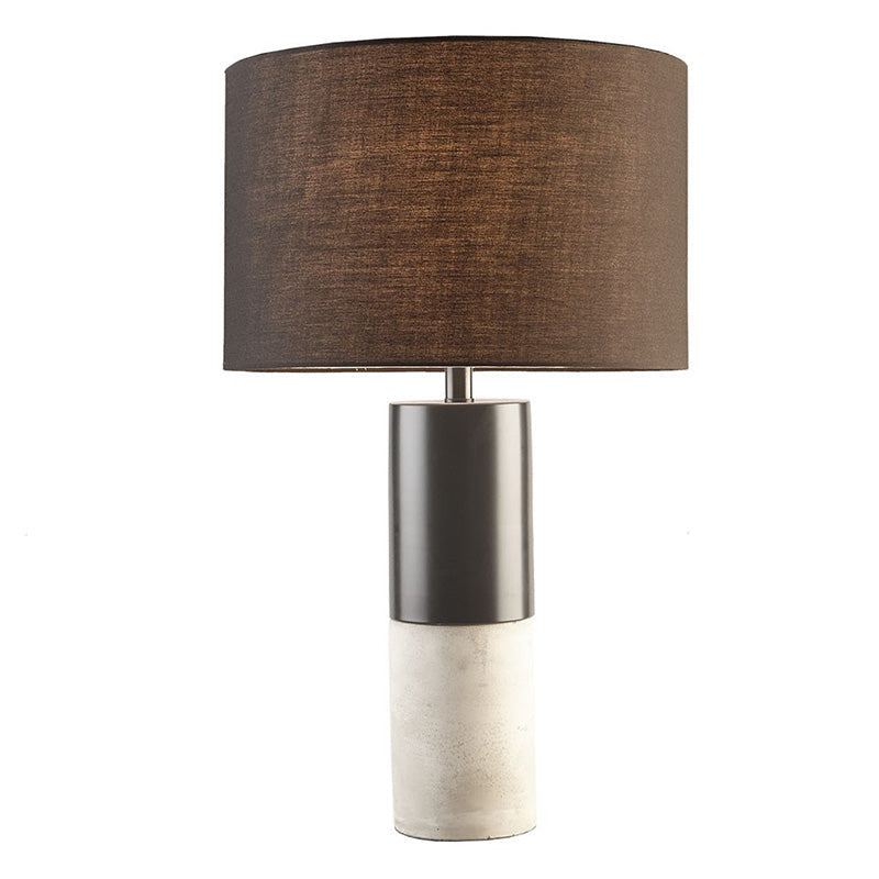 Black Fulton Concrete & Metal Table Lamp