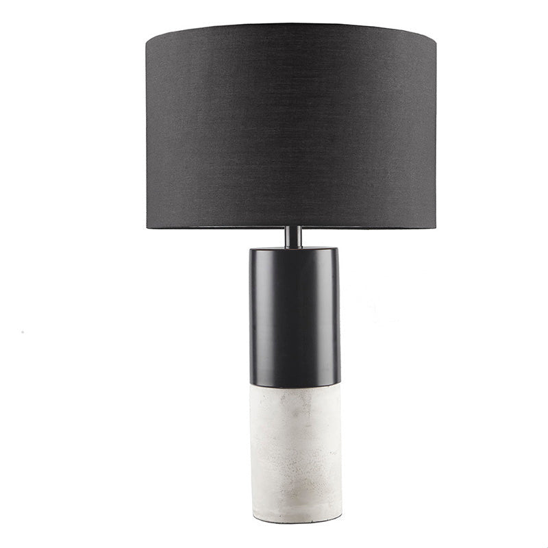 Black Fulton Concrete & Metal Table Lamp