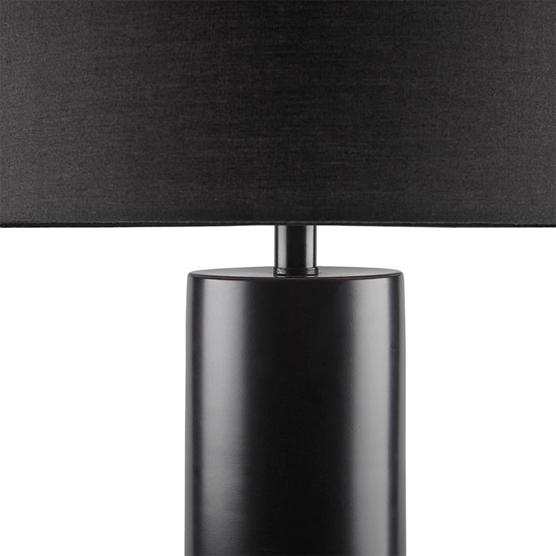 Black Fulton Concrete & Metal Table Lamp