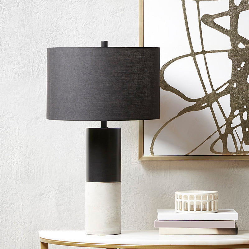 Black Fulton Concrete & Metal Table Lamp