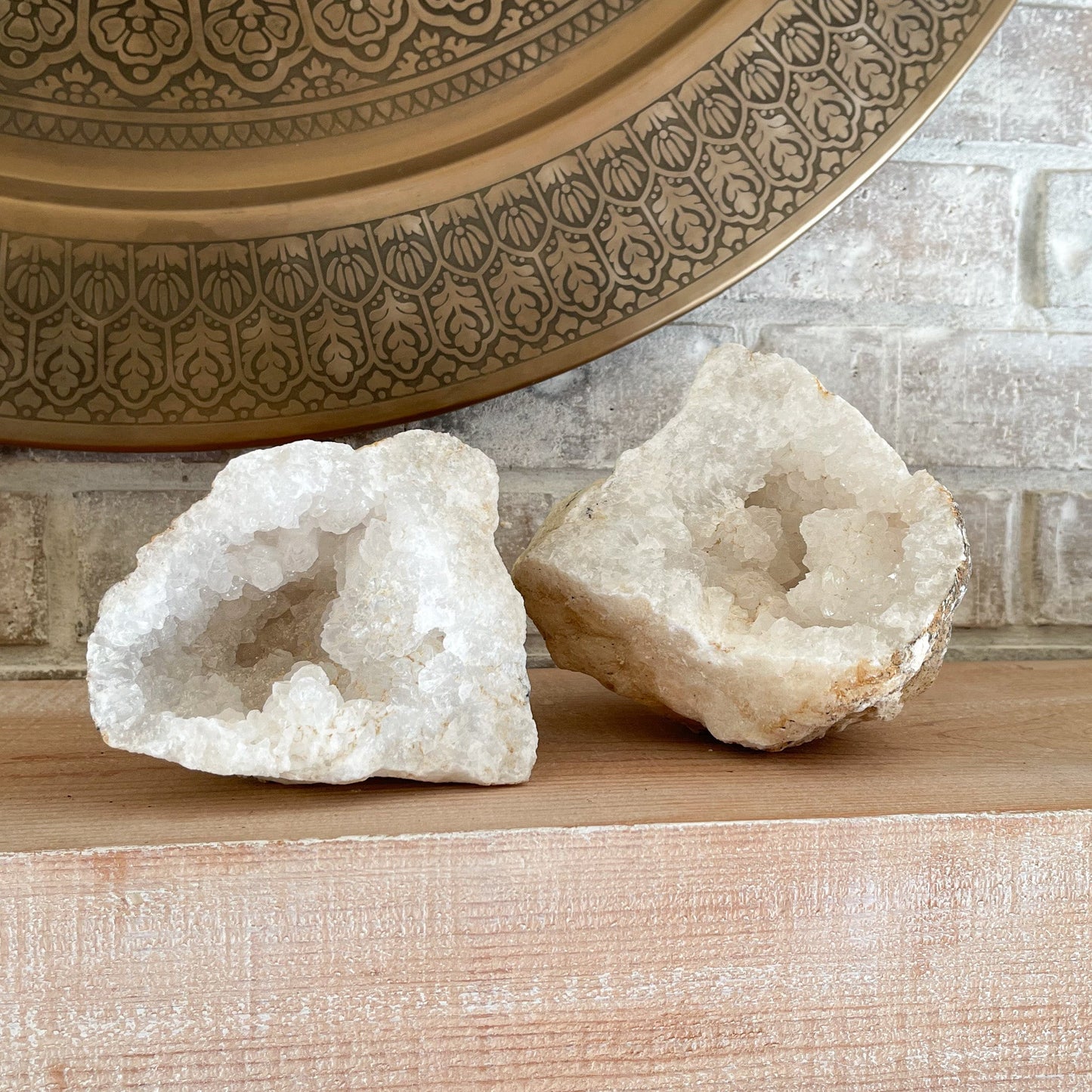 Moroccan Quartz Geode Pair