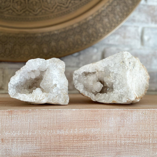 Moroccan Quartz Geode Pair