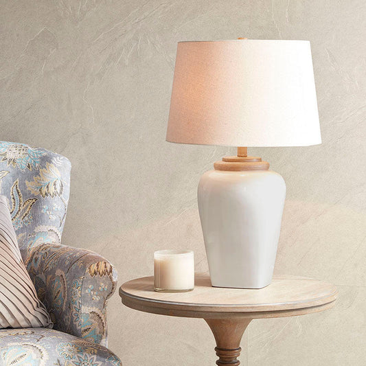 Martha Stewart White Ceramic Table Lamp