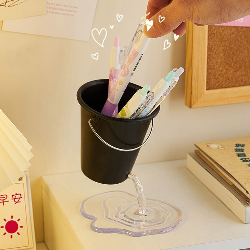 Water Bucket Design Pen Pencil Holder