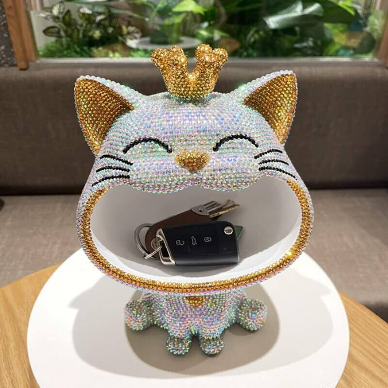 Bling Cat Decorative Storage