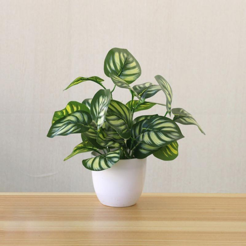 Artificial Plants Leaf Small Simulation Pot