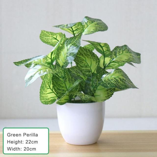 Artificial Plants Leaf Small Simulation Pot