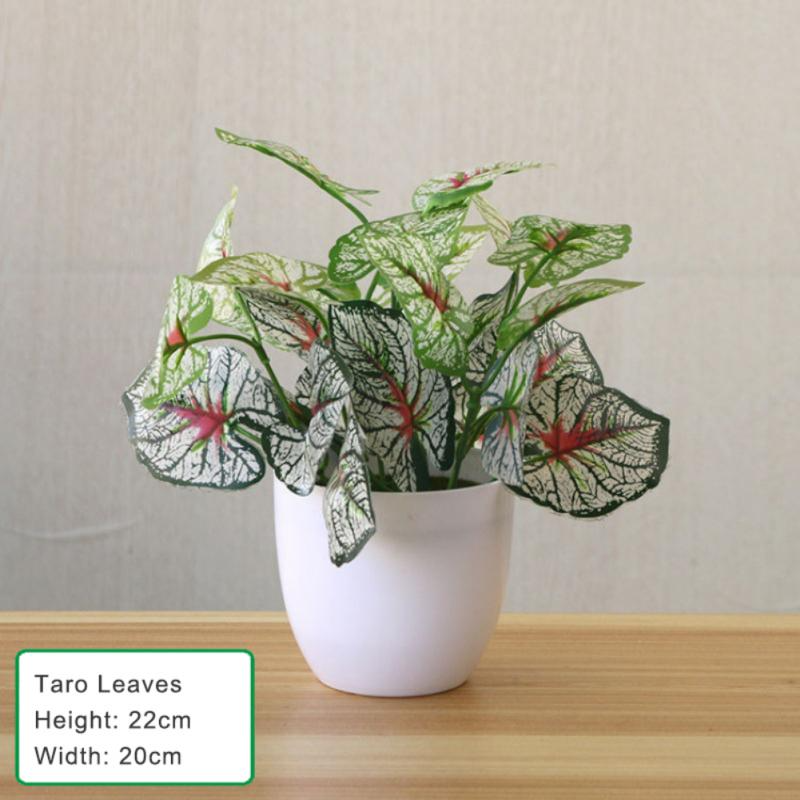 Artificial Plants Leaf Small Simulation Pot