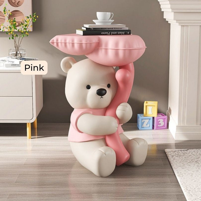 Modern Creative Bear Landing Statue with Storage