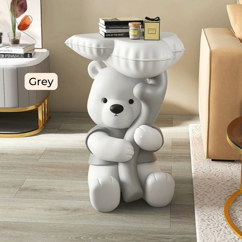 Modern Creative Bear Landing Statue with Storage