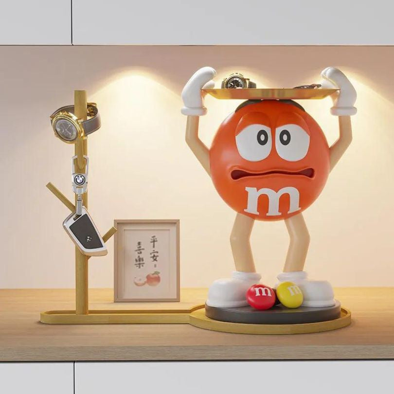 Creative M&Ms Fun Bean Statue with Storage