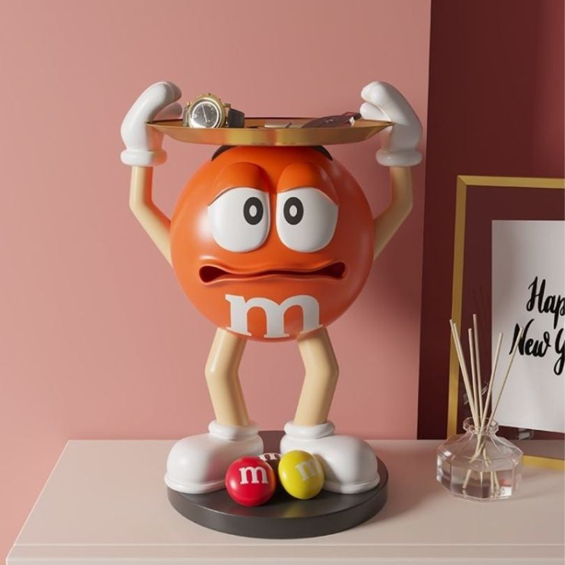 Creative M&Ms Fun Bean Statue with Storage