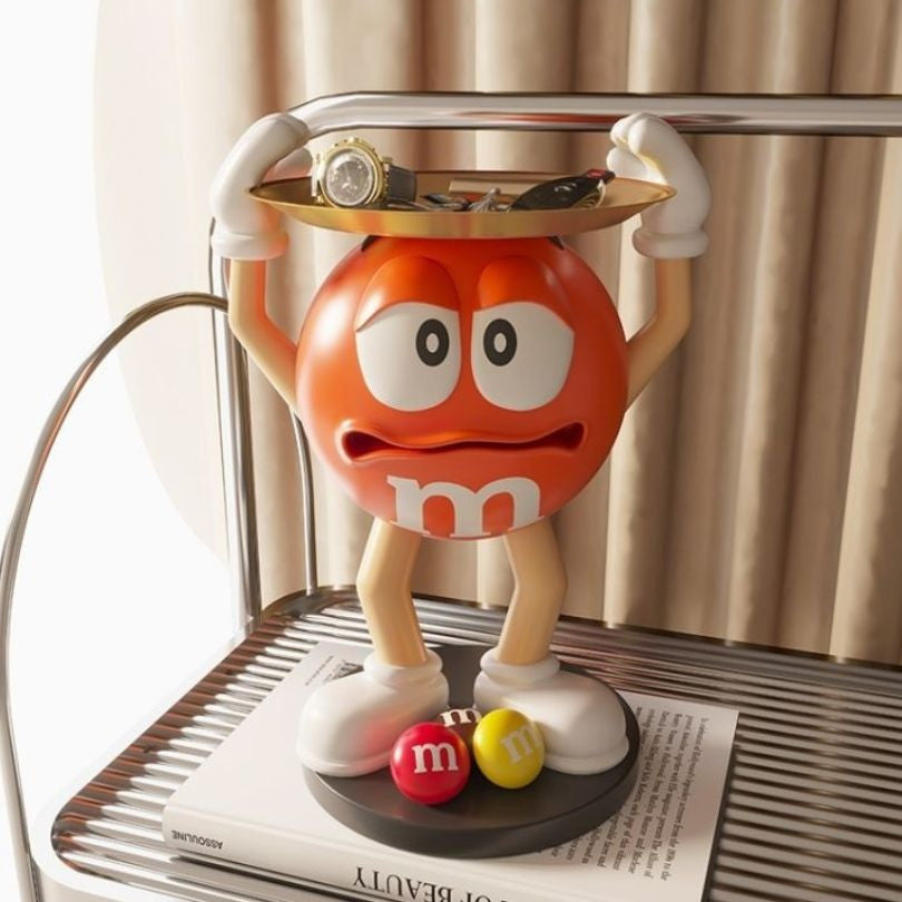 Creative M&Ms Fun Bean Statue with Storage