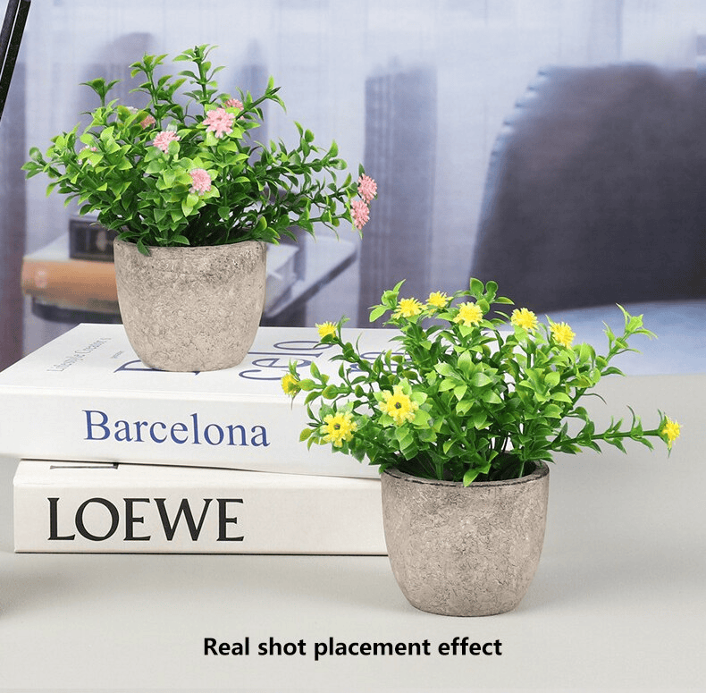 Small Artificial Bonsai Flower Potted Plants