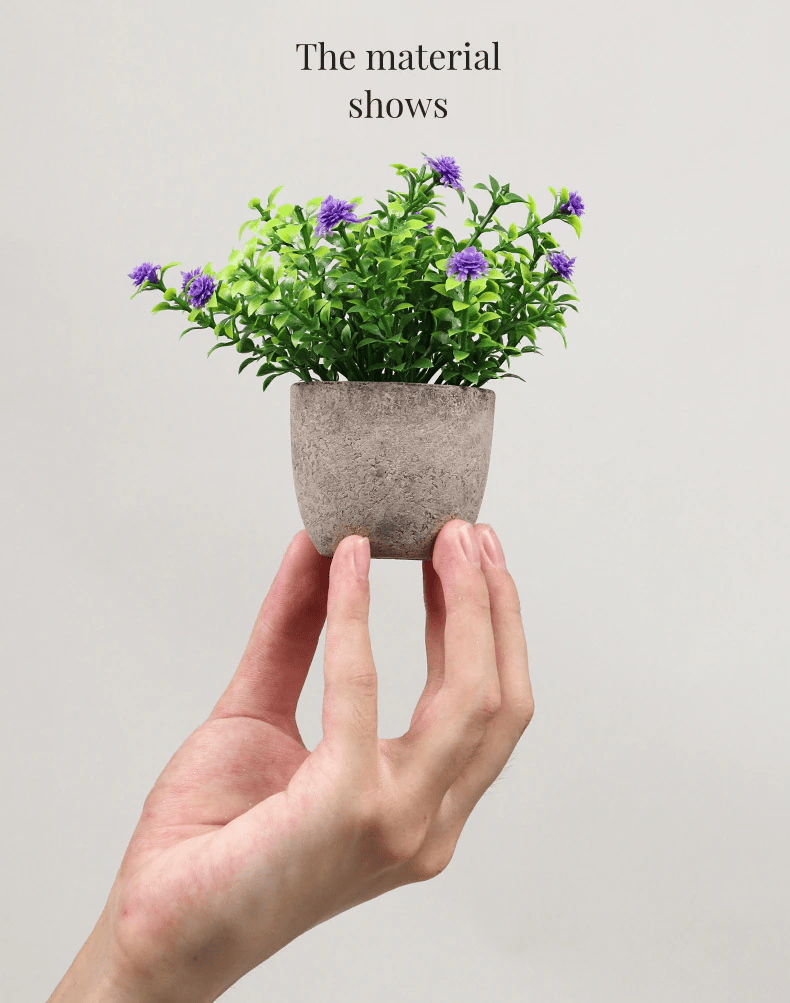 Small Artificial Bonsai Flower Potted Plants