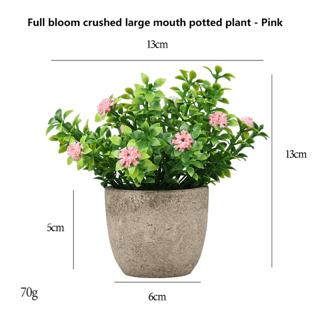 Small Artificial Bonsai Flower Potted Plants