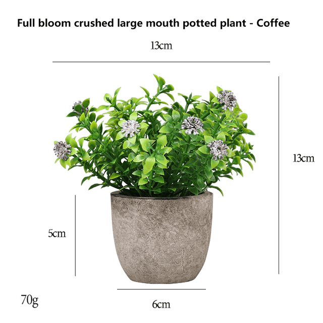 Small Artificial Bonsai Flower Potted Plants