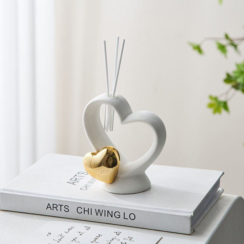 European Ceramic Miniature Love Shape Ornament